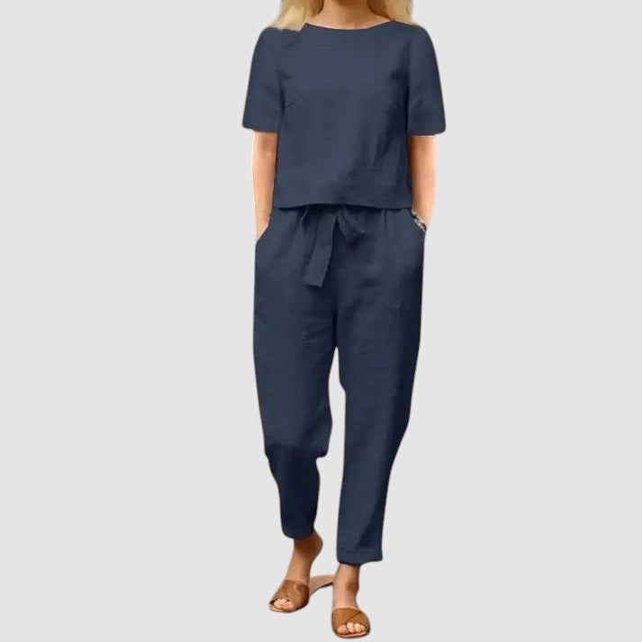 LINA | ELEGANT SUMMER TWO-PIECE SET WITH TUMMY COVERAGE