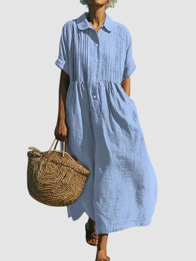 BETTY | ELEGANT LINEN SUMMER DRESS