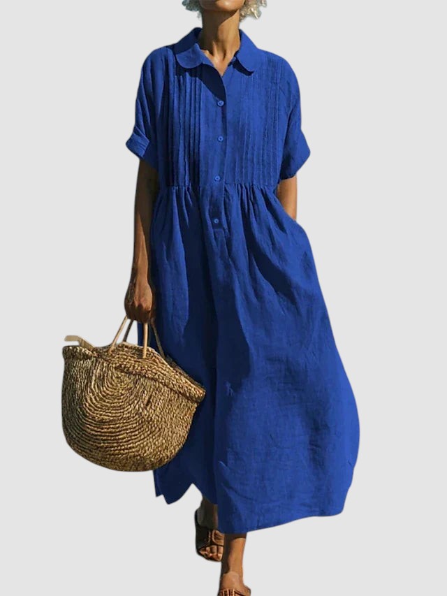 BETTY | ELEGANT LINEN SUMMER DRESS