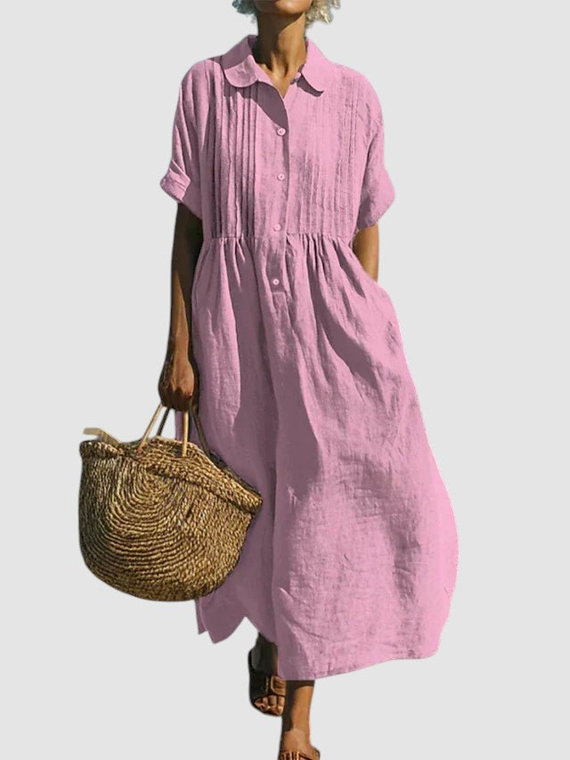 BETTY | ELEGANT LINEN SUMMER DRESS