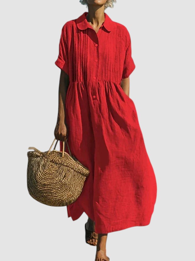BETTY | ELEGANT LINEN SUMMER DRESS