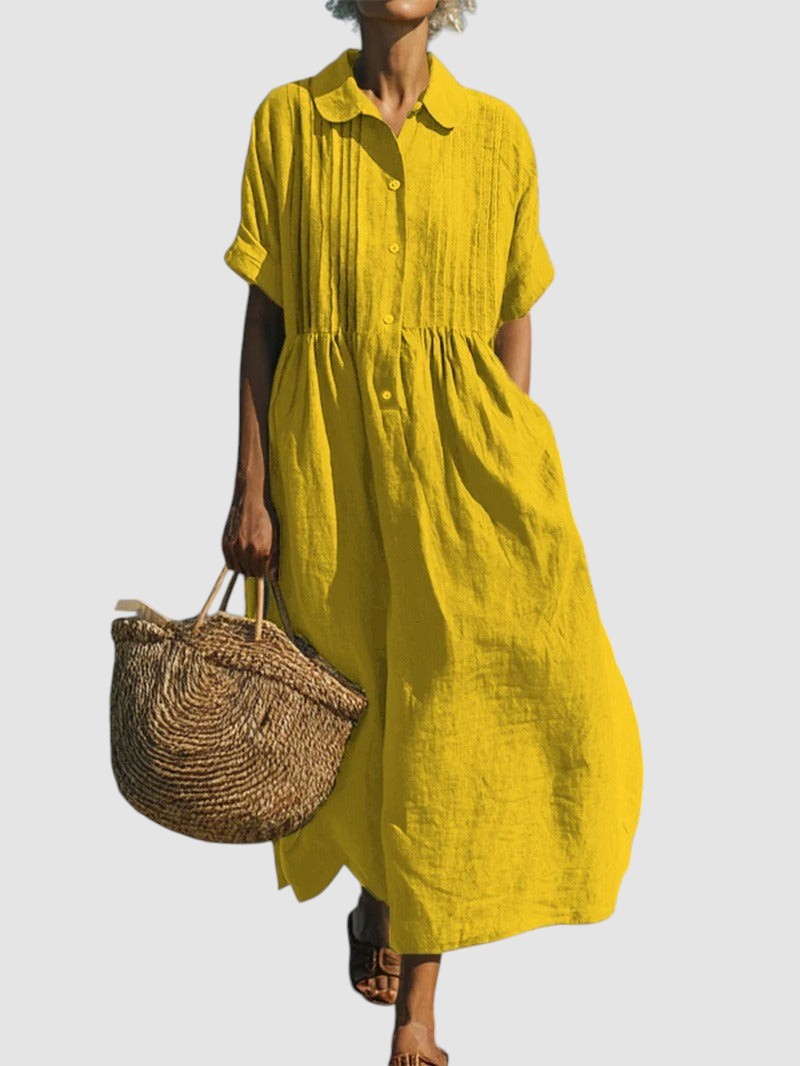 BETTY | ELEGANT LINEN SUMMER DRESS