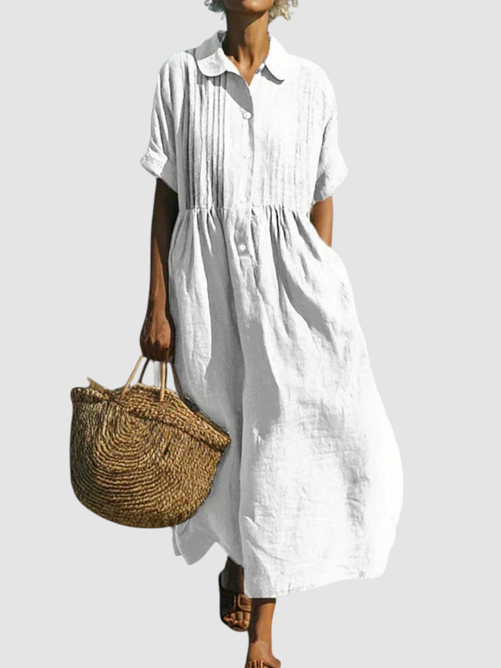 BETTY | ELEGANT LINEN SUMMER DRESS