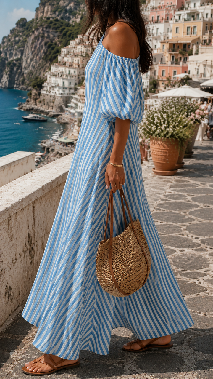 ELODIE | FLOWING COASTAL MAXI DRESS