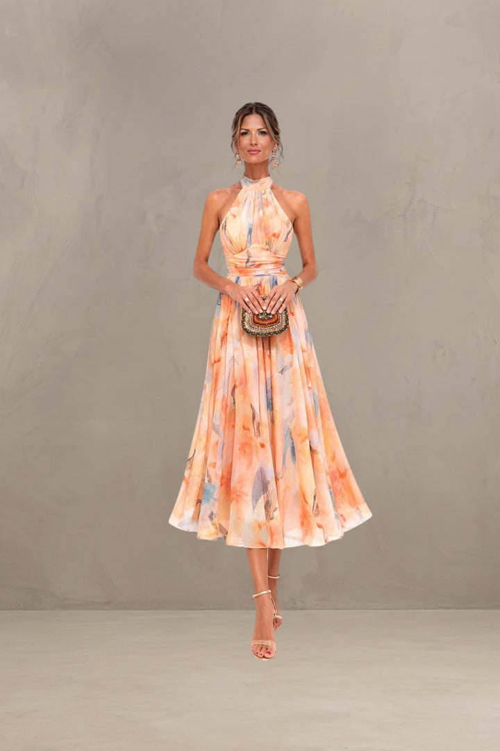 ESTHER | HALTER NECK SUMMER DRESS