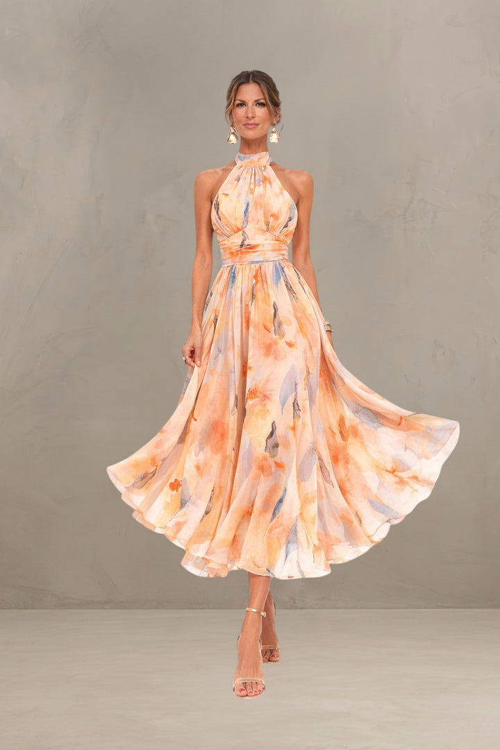 ESTHER | HALTER NECK SUMMER DRESS