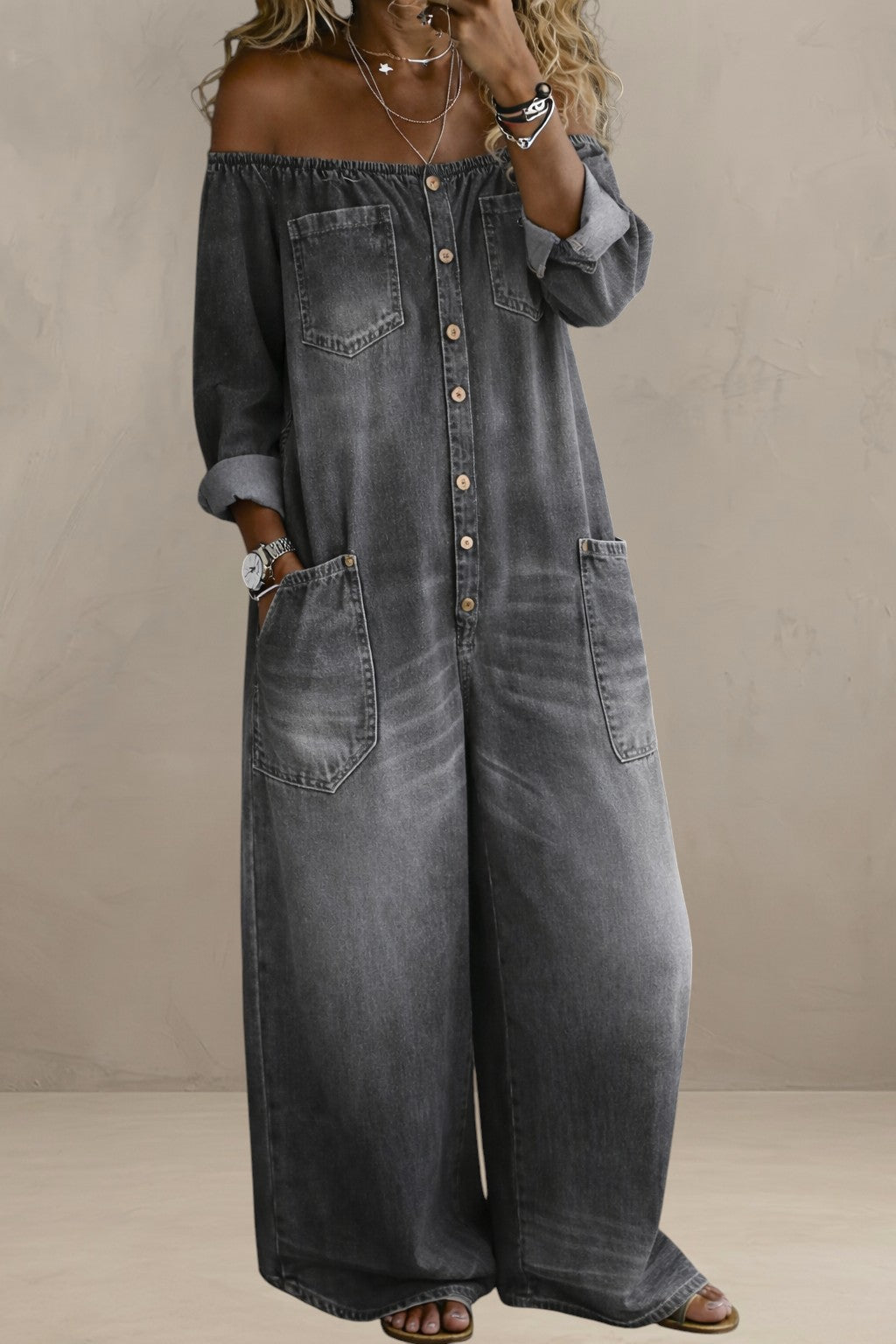 MAYA | V NECK SHORT SLEEVE JUMPSUIT