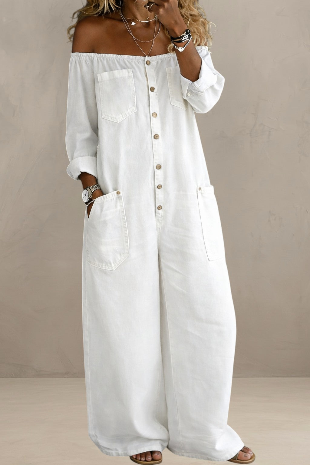 MAYA | V NECK SHORT SLEEVE JUMPSUIT