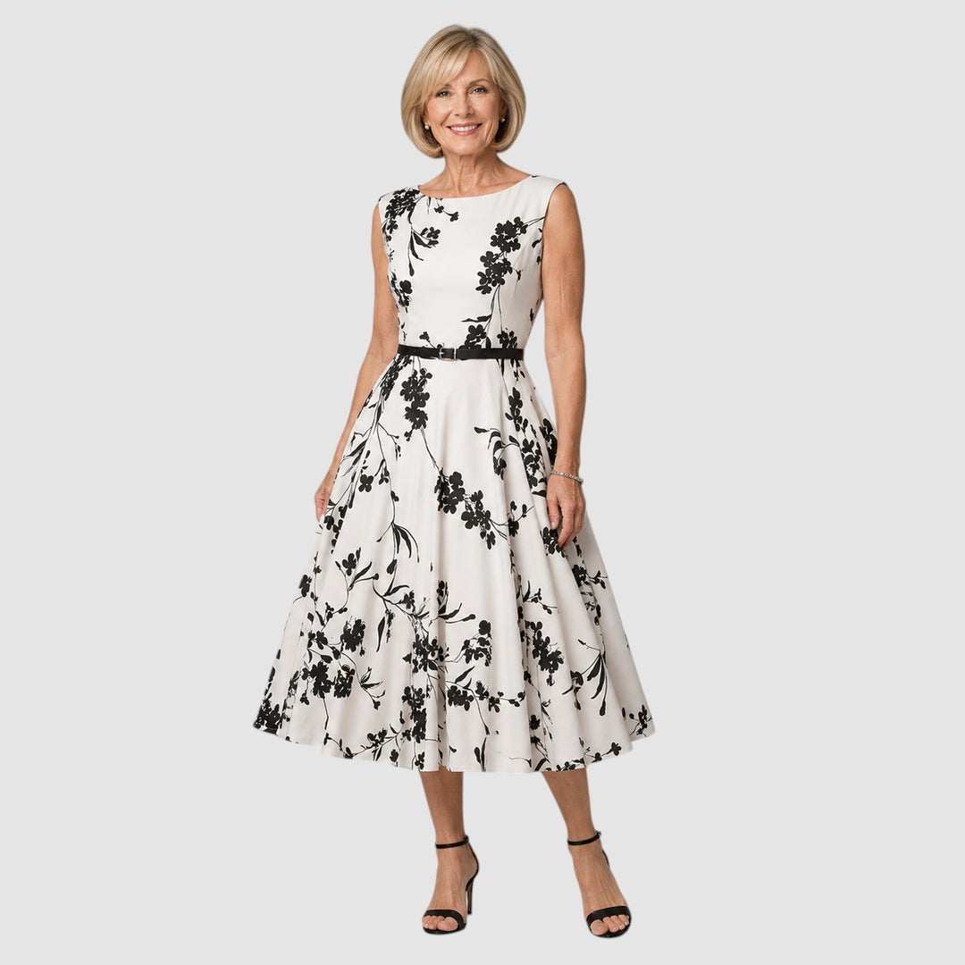RITA | FLORAL VINTAGE SWING DRESS