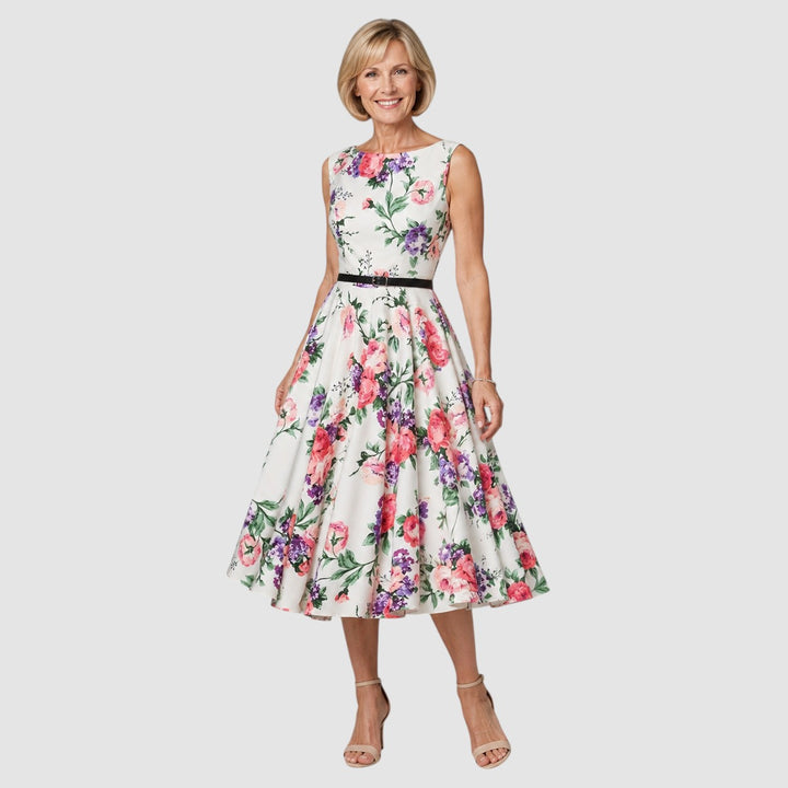 RITA | FLORAL VINTAGE SWING DRESS