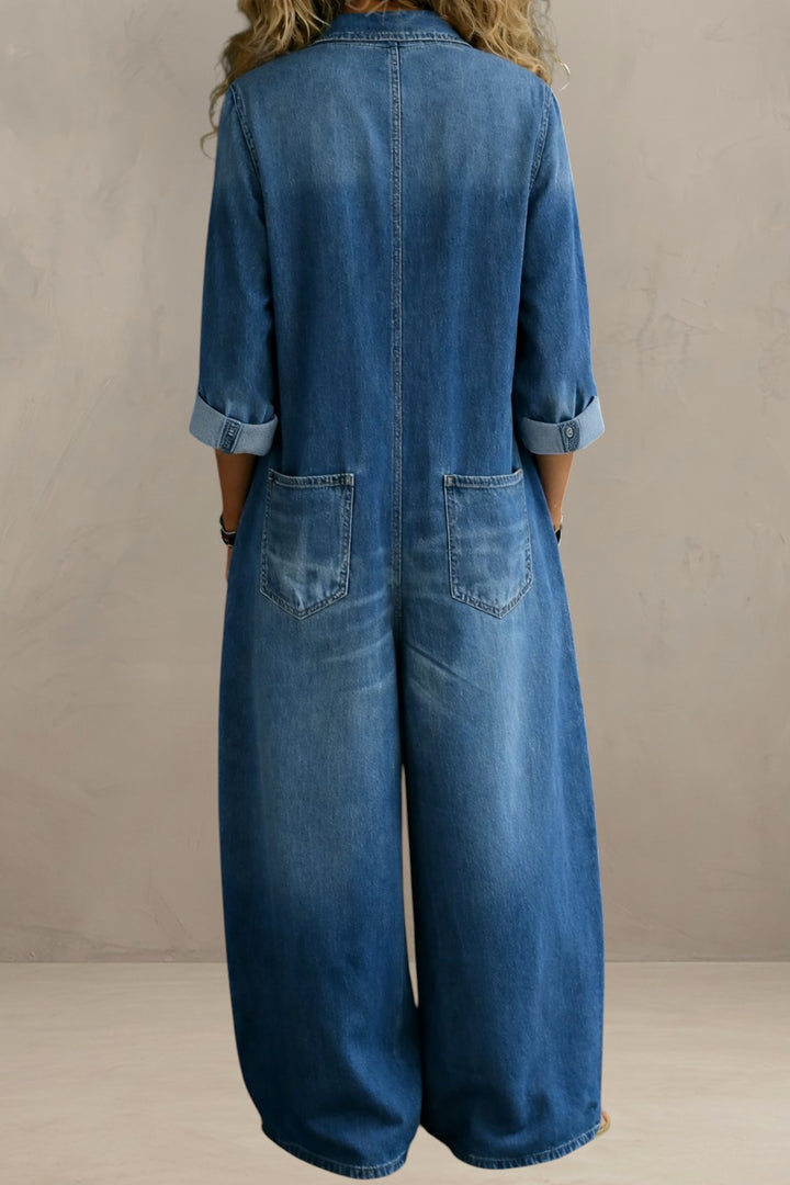 ADELINA | CASUAL DENIM JUMPSUIT