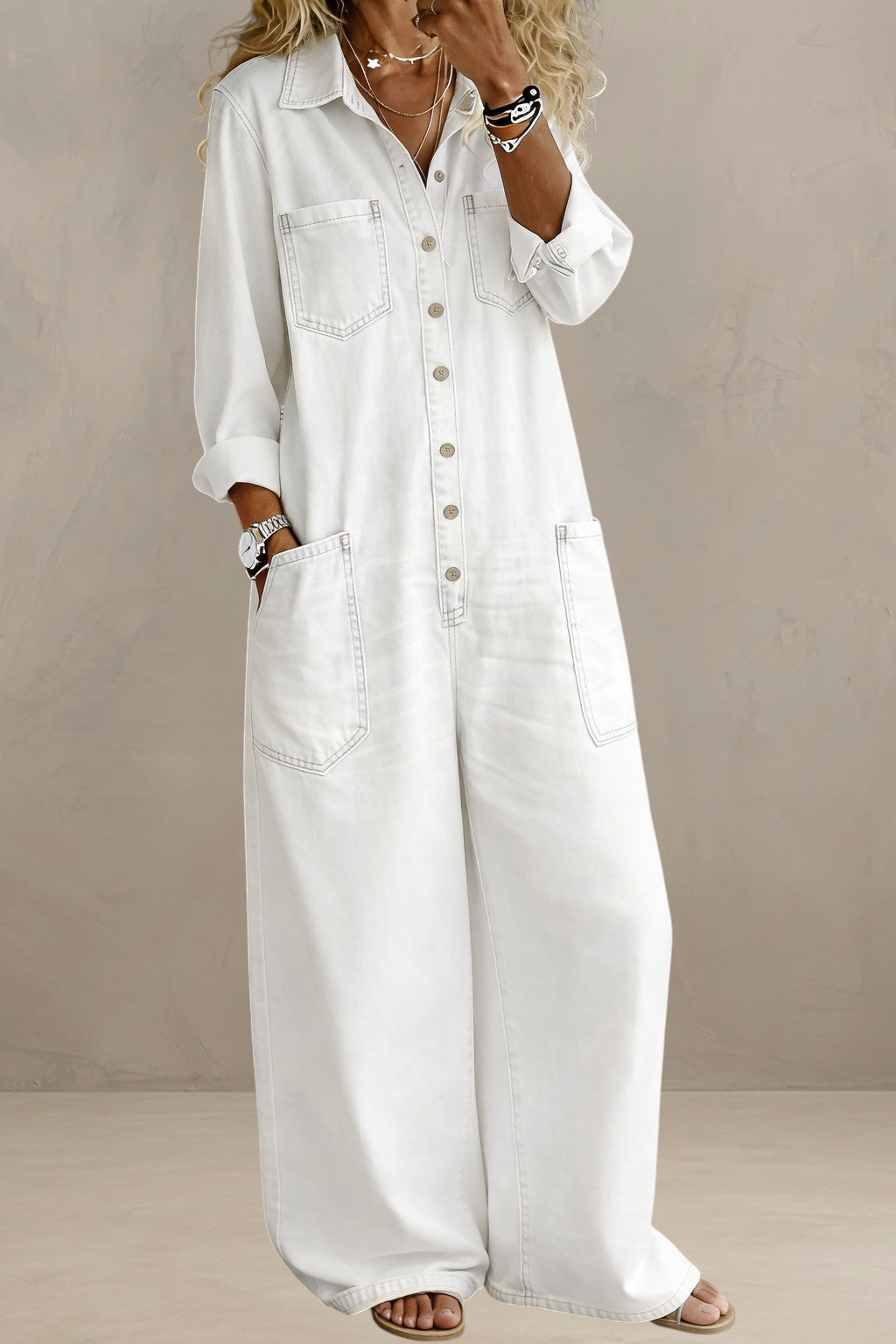 ADELINA | CASUAL DENIM JUMPSUIT