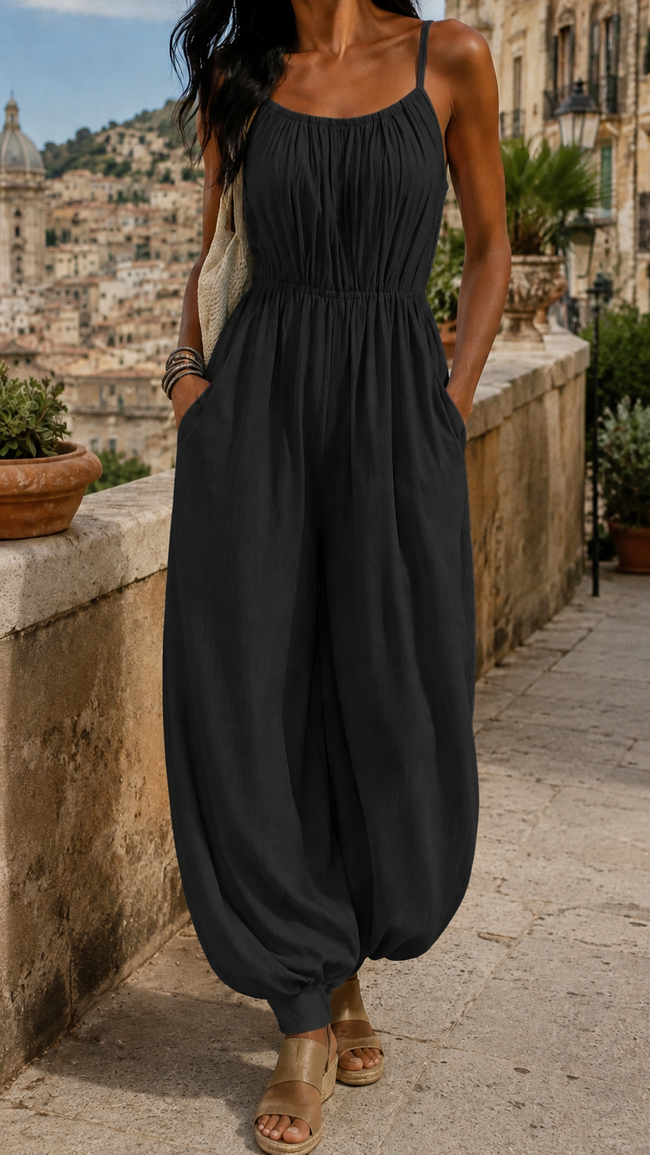 VALERIA | FLOWING HALTER JUMPSUIT