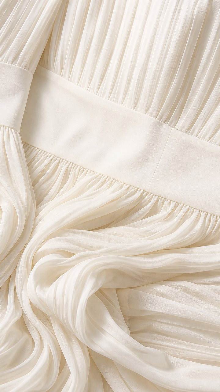 SERELLA | PLEATED MAXI DRESS