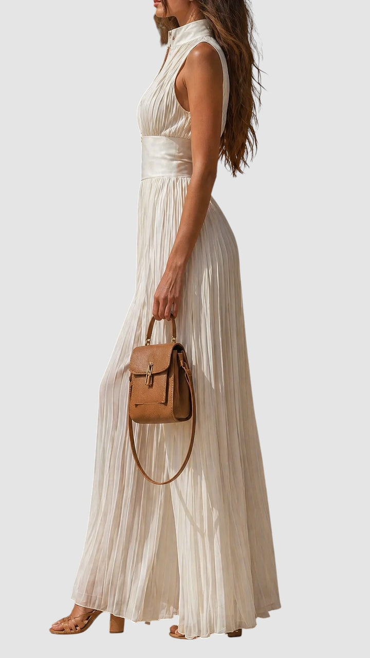 SERELLA | PLEATED MAXI DRESS