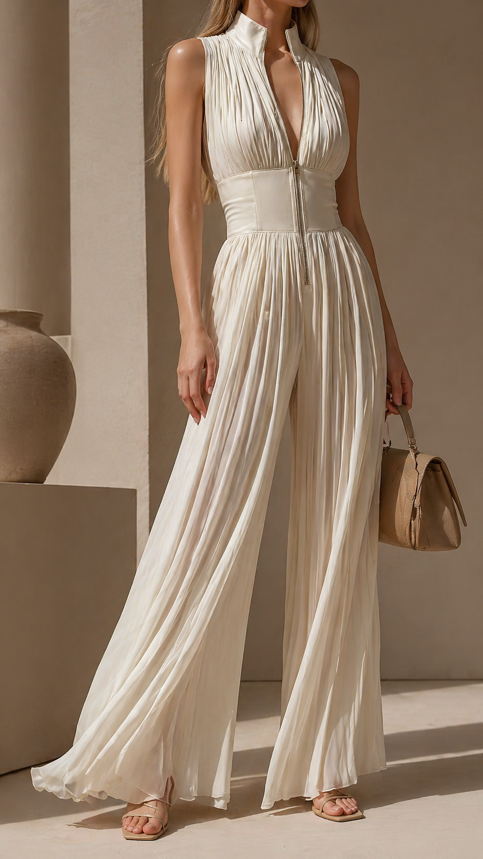 CELINE | ELEGANT WIDE LEG JUMPSUIT
