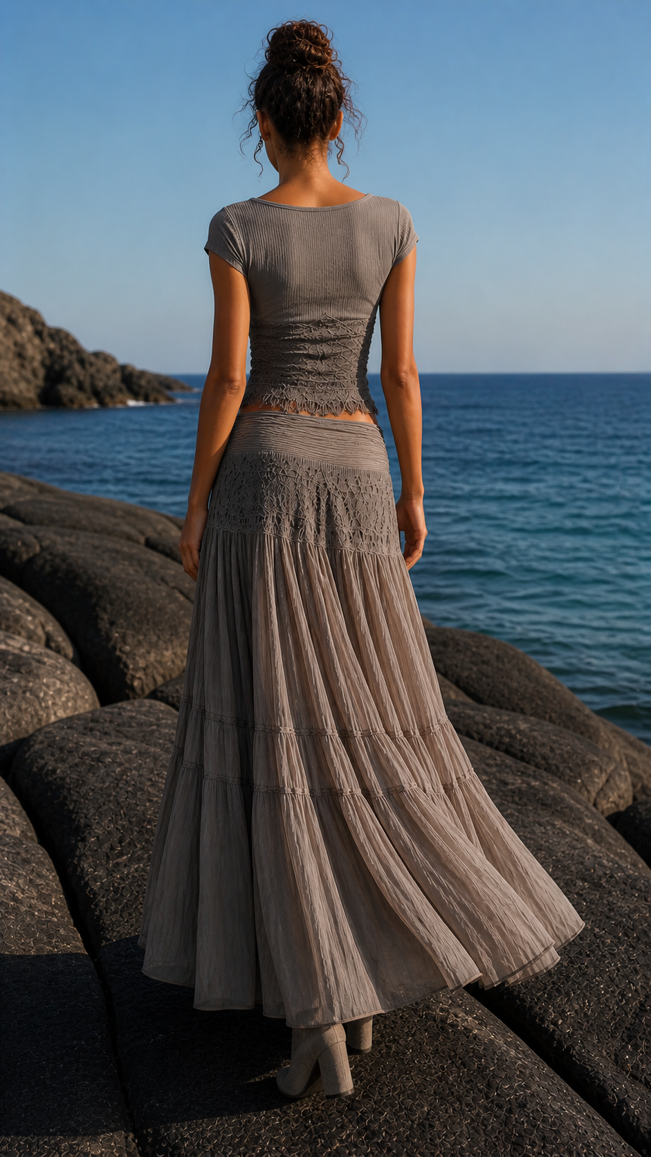 ODESSA | ELEGANT TOP AND SKIRT SET