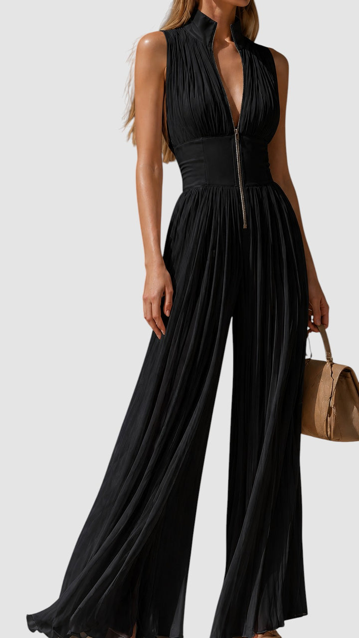 SERELLA | PLEATED MAXI DRESS
