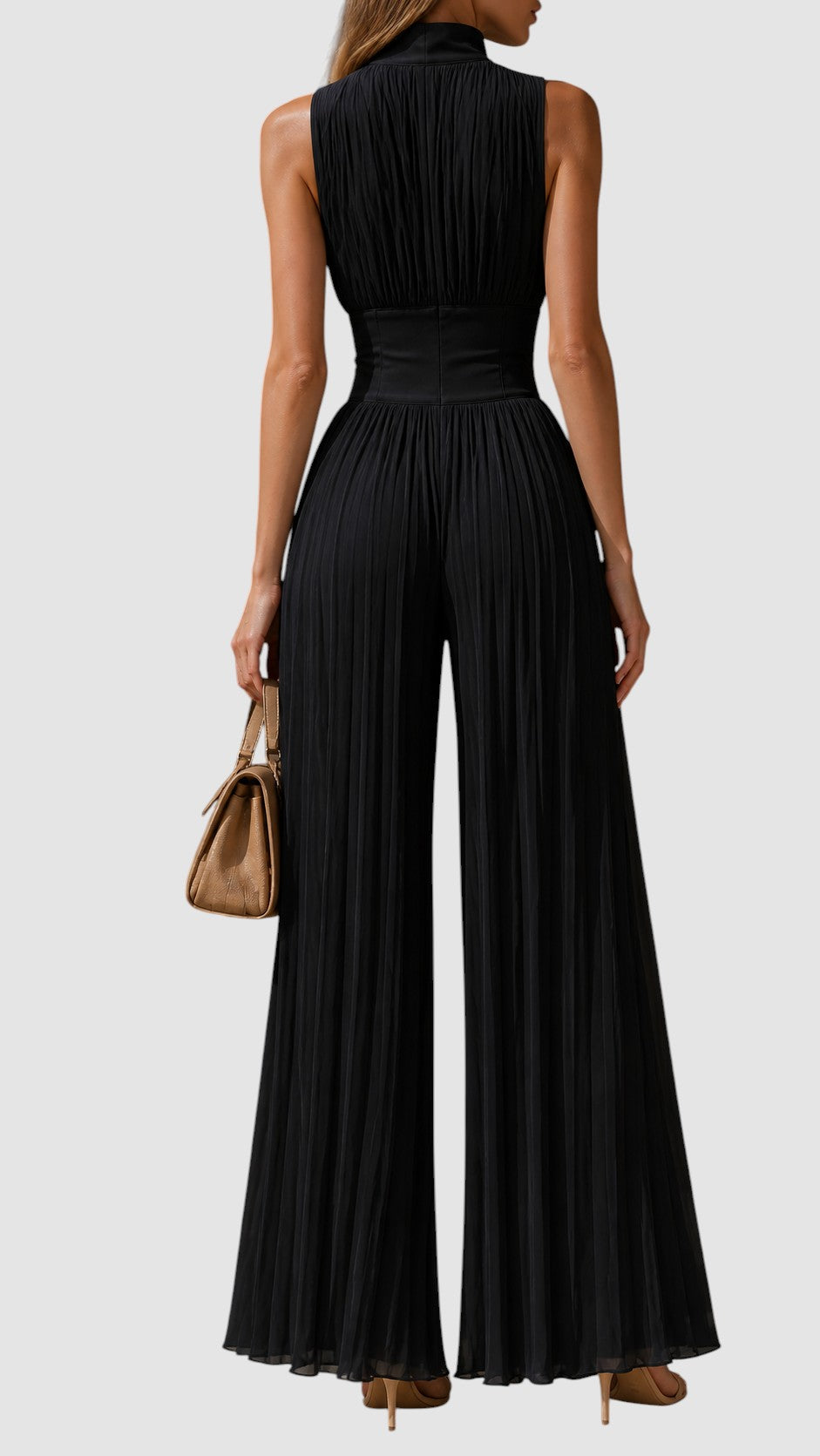 SERELLA | PLEATED MAXI DRESS