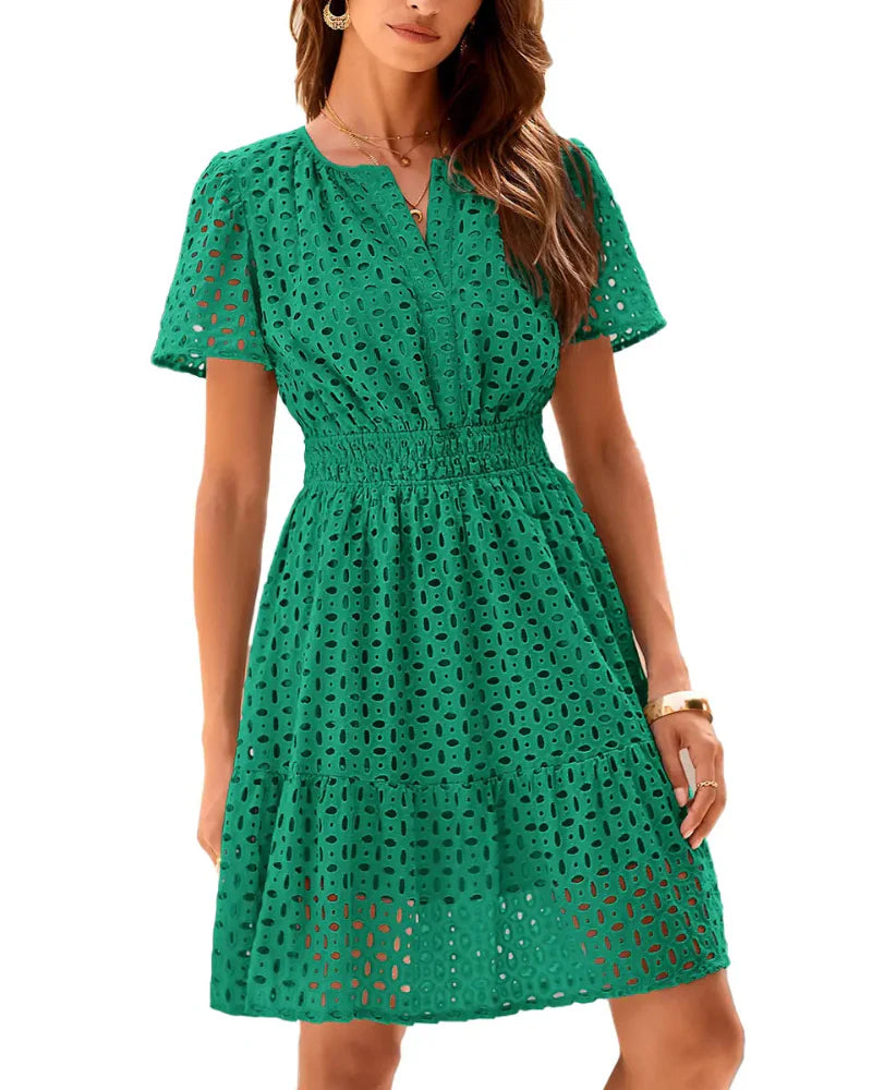 MARION | LACE A-LINE SUMMER DRESS