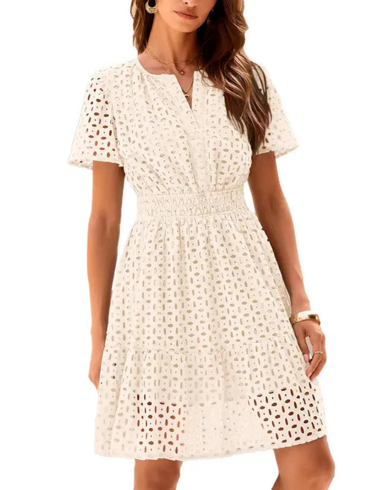 MARION | LACE A-LINE SUMMER DRESS