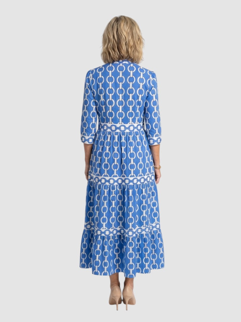 YSOLDE | CHAIN PATTERN MIDI DRESS