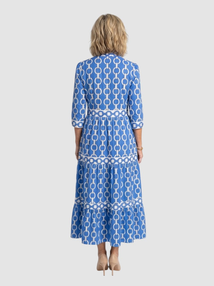 YSOLDE | CHAIN PATTERN MIDI DRESS