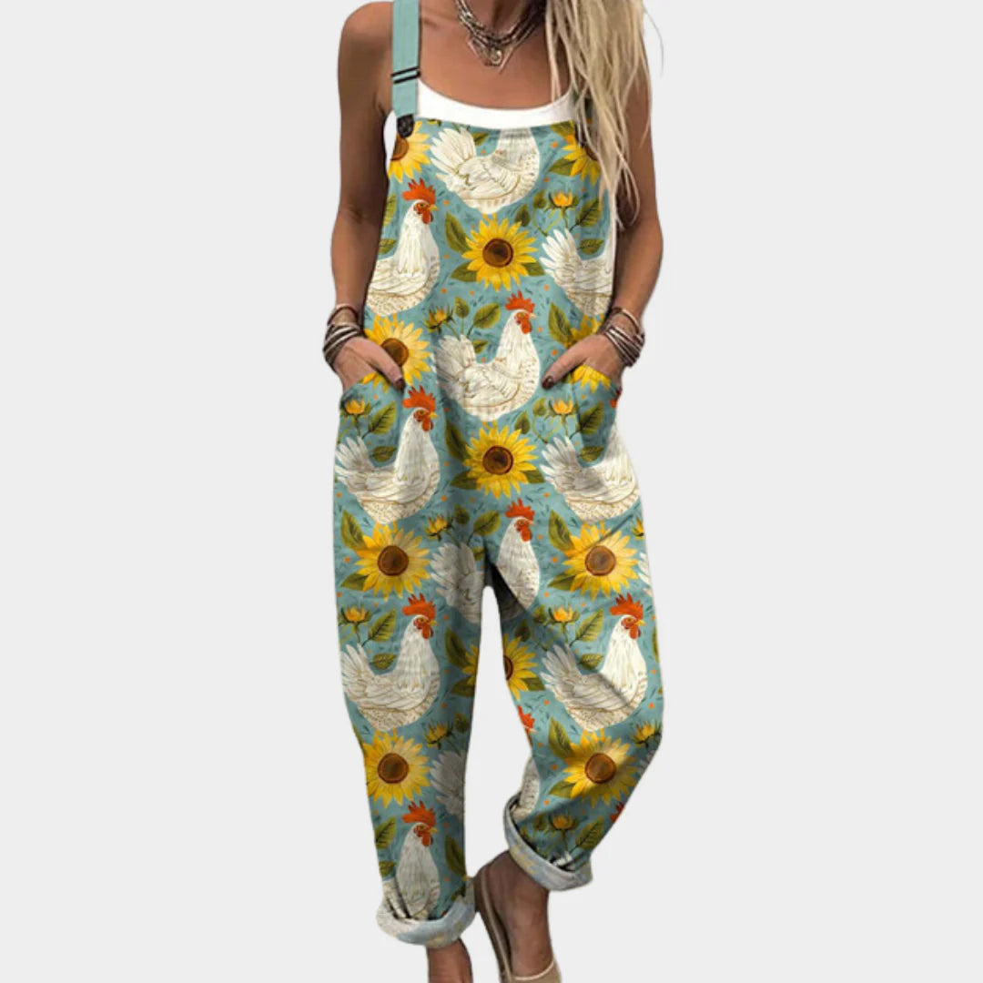 RELAXED DUNGAREE JUMPSUIT
