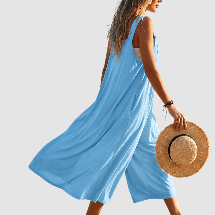 MIRELLE | SLEEVELESS WIDE-LEG JUMPSUIT