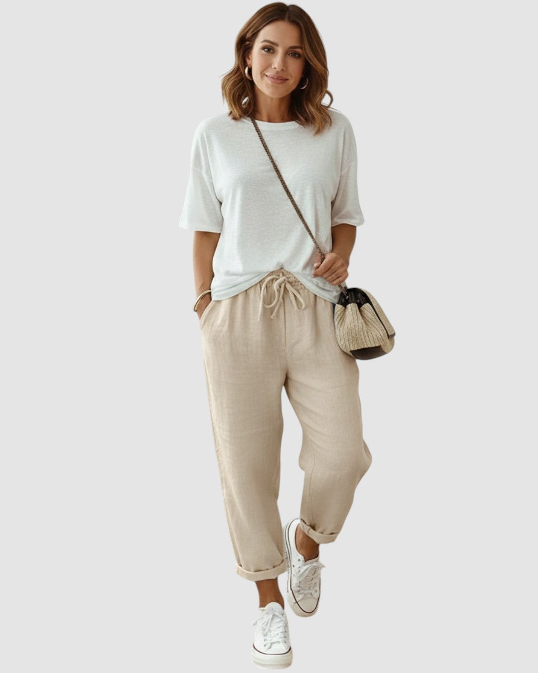 MIA | COTTON LINEN WOMENS TROUSERS