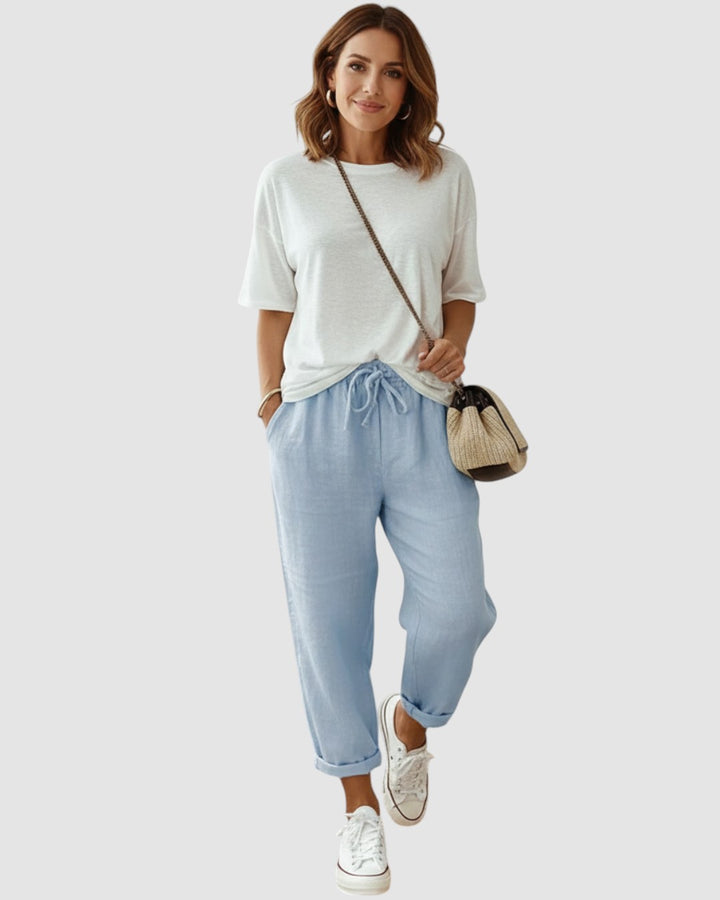 MIA | COTTON LINEN WOMENS TROUSERS