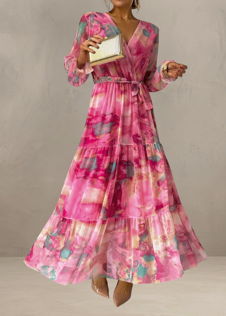 MOLLY | WRAP DRESS WITH FLORAL PRINT