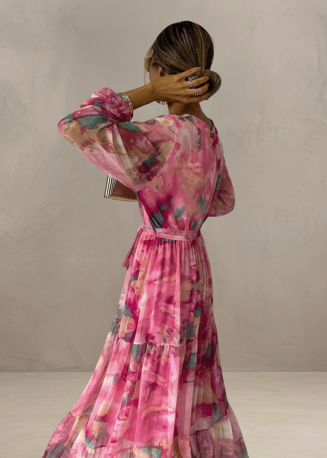 MOLLY | WRAP DRESS WITH FLORAL PRINT