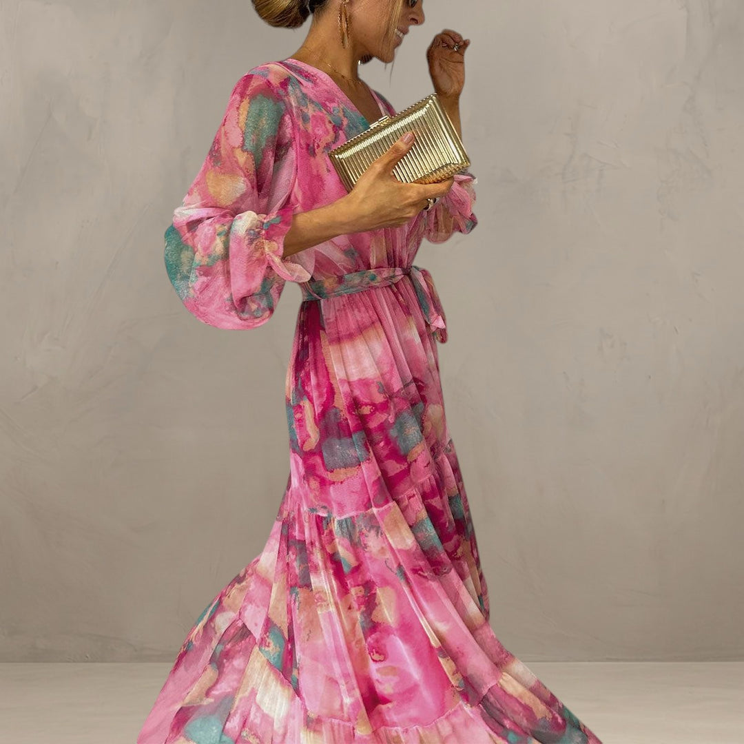 MOLLY | WRAP DRESS WITH FLORAL PRINT