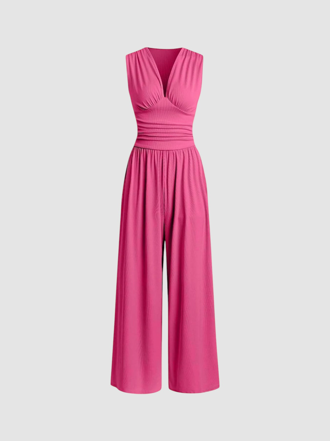 CHARITY | SLEEVELESS WIDE-LEG JUMPSUIT