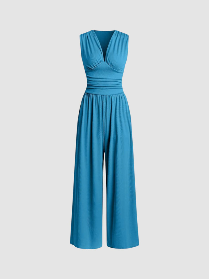 CHARITY | SLEEVELESS WIDE-LEG JUMPSUIT