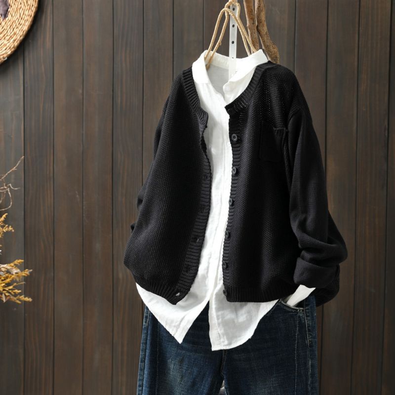 LUCY | KNIT BUTTON CARDIGAN