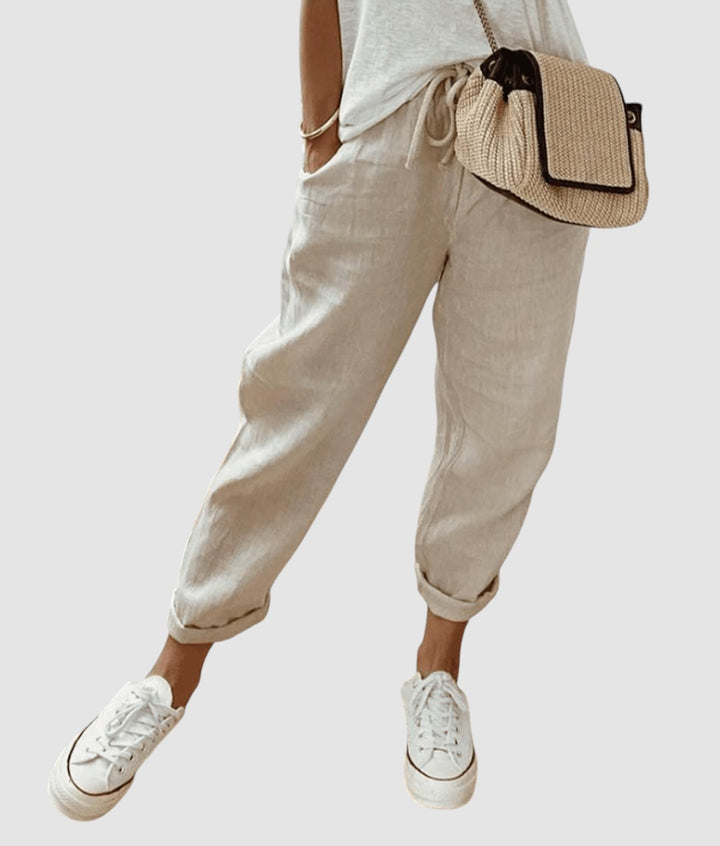 MIA | COTTON LINEN WOMENS TROUSERS