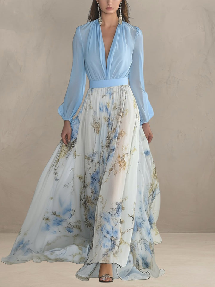BANDIA | BEAUTIFUL MAXI DRESS WITH FLORAL PRINT