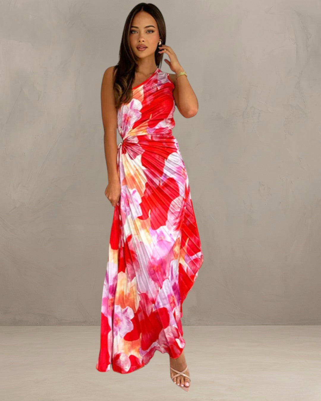 ADELINE | VIBRANT TROPICAL EVENING DRESS