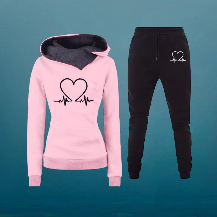 VALENZA | PRINTED HOODED LOUNGE SET