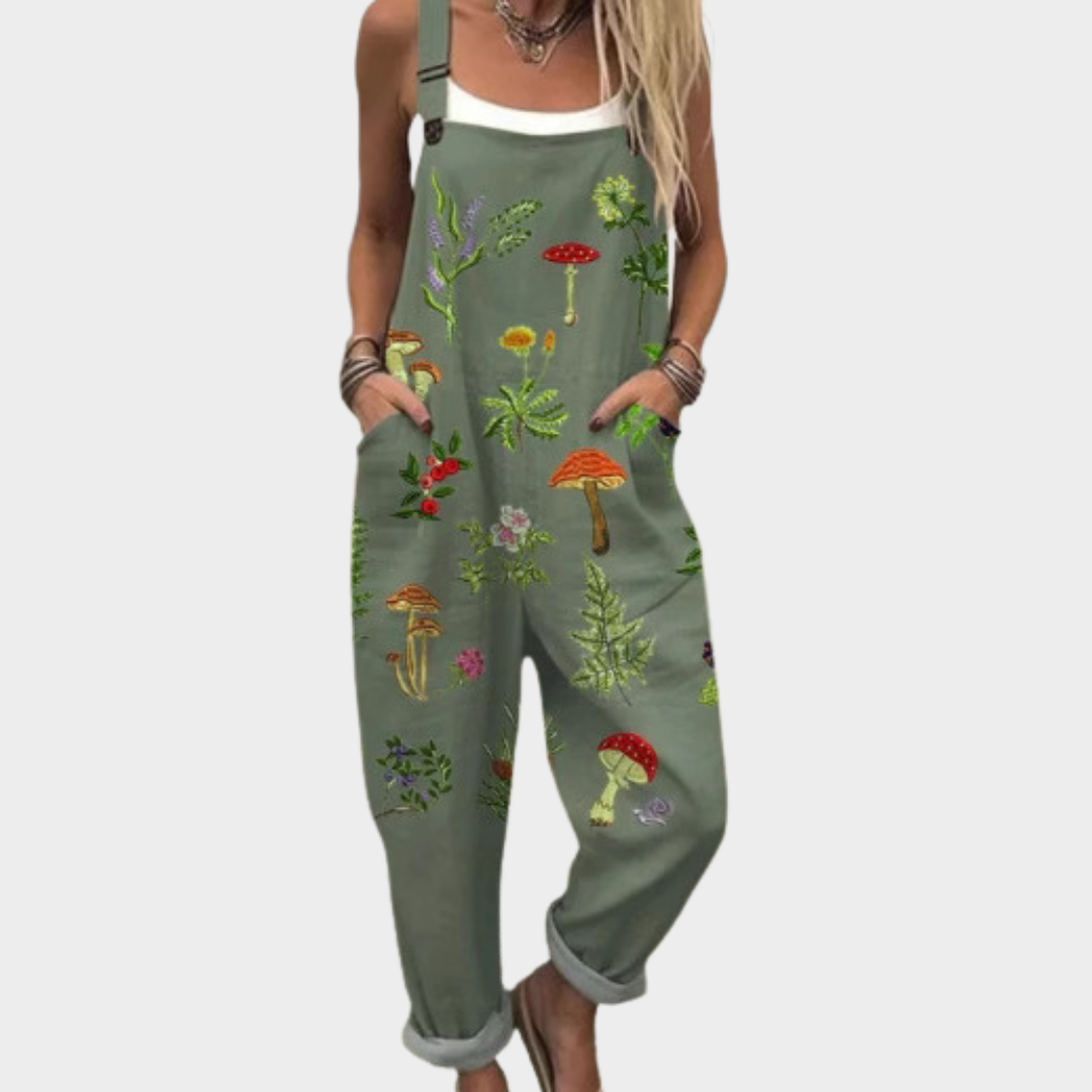 RELAXED DUNGAREE JUMPSUIT