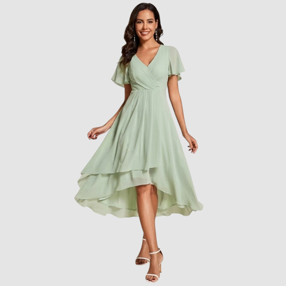 ANNMARIE | CHIFFON PARTY MIDI DRESS