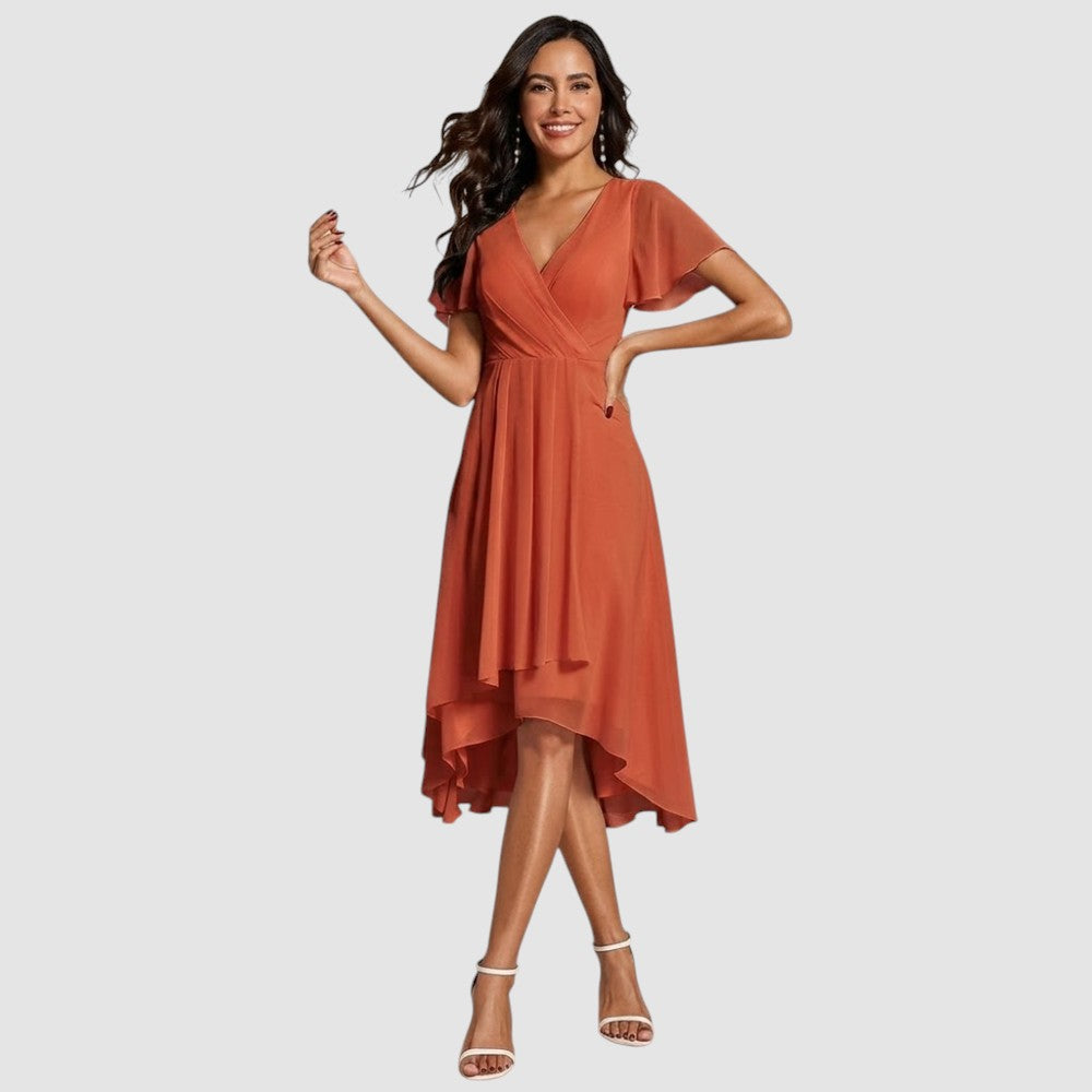 ANNMARIE | CHIFFON PARTY MIDI DRESS