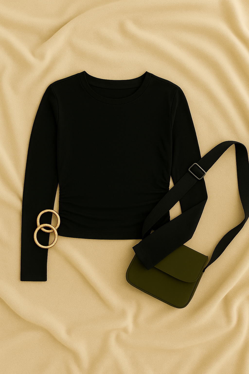 Womens Long Sleeve Top – Stretch Look, Slim & Stylish