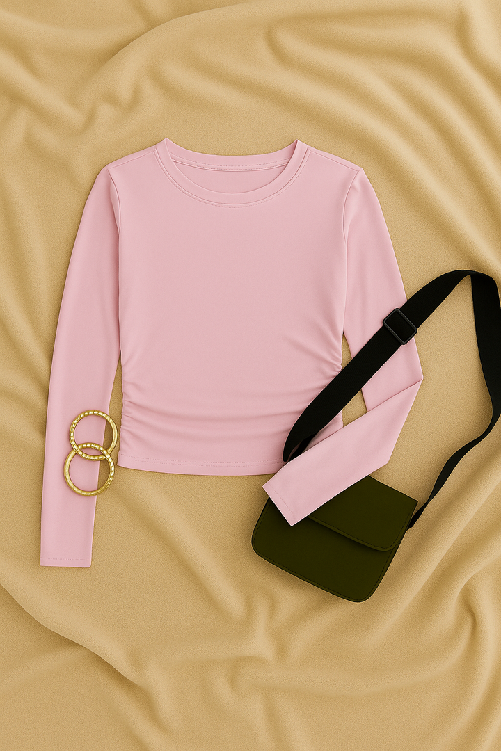 Womens Long Sleeve Top – Stretch Look, Slim & Stylish