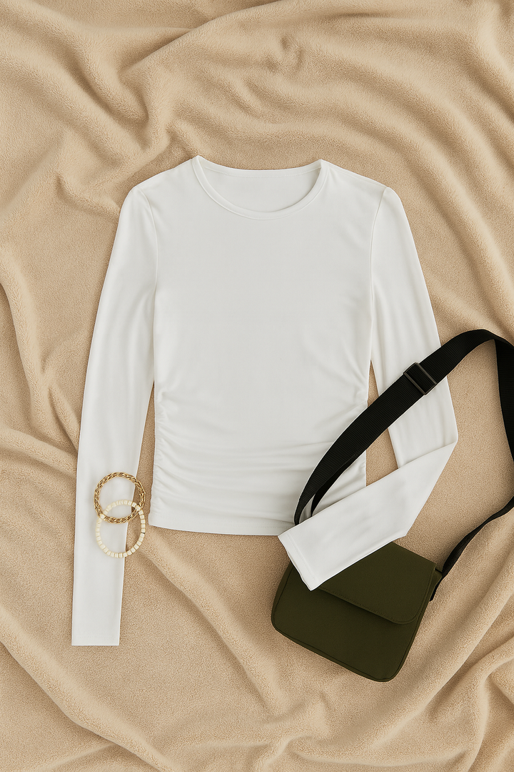 Womens Long Sleeve Top – Stretch Look, Slim & Stylish