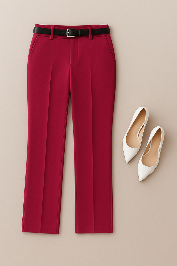 Women’s Trousers – Slim-Fit Pencil Style, High-Waisted & Tailored
