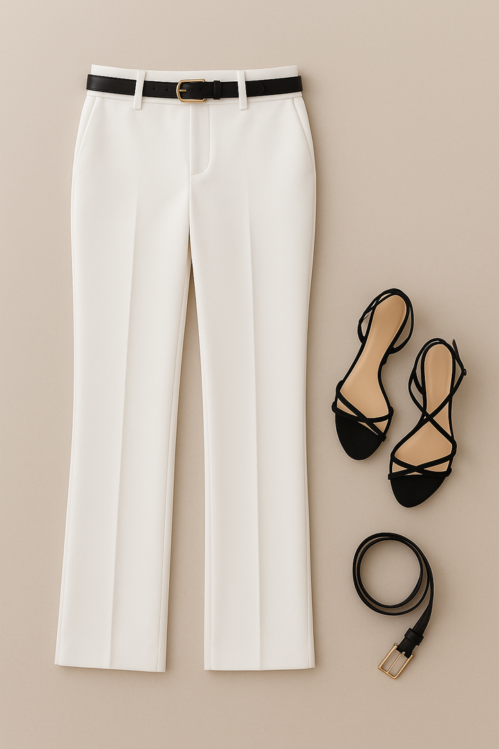 Women’s Trousers – Slim-Fit Pencil Style, High-Waisted & Tailored
