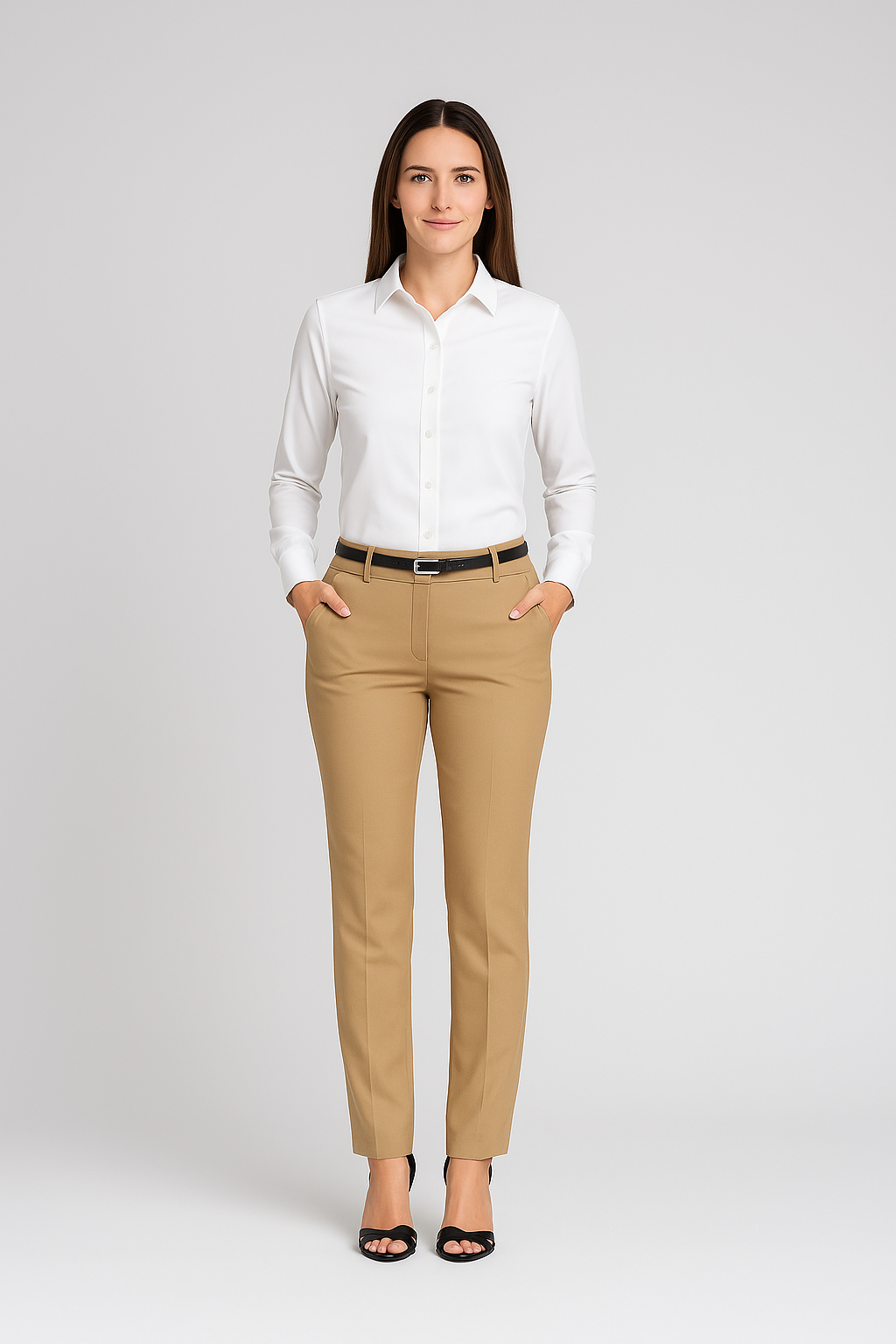 Women’s Trousers – Slim-Fit Pencil Style, High-Waisted & Tailored